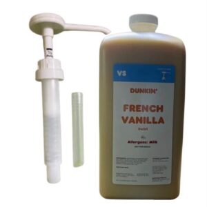 Dunkin Donuts French Vanilla Sauce-Swirl-Syrup 64 Oz Jug